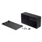 Κουτί Κατασκευών Πλαστικό ABS Μαύρο 130x68x44mm με Οδηγούς για PCB Gainta G1022B - Image 2