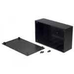 Κουτί Κατασκευών Πλαστικό ABS Μαύρο 157.8x95.5x53mm με Οδηγούς για PCB Gainta G1024B - Image 2