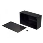 Κουτί Κατασκευών Πλαστικό ABS Μαύρο 189x113x66.6mm με Οδηγούς για PCB Gainta G1037B - Image 2