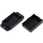 Κουτί Κατασκευών Πλαστικό ABS Μαύρο 50x35.4x22mm με Βάση Στήριξης Gainta NUB503522BK - Image 2