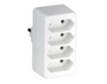 Adaptor Πρίζας από Σούκο Αρσενικό σε 4x Διπολικά Θηλυκά HGI GES-011