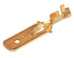 Ακροδέκτης Faston Ίσιος Αρσενικός 2.8mm με Ασφάλεια για Καλώδιο έως 1mm² Ορείχαλκος 805101