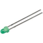 LED Πράσινο Φ3mm 3V 150mcd 30mA 80° FYL-3014GD1A