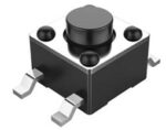 Microswitch TACT 4 Pin Push ON SPST-NO, 4.5x4.5x3.8mm SMT Jianfu TVCM01-038C