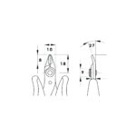 Piergiacomi TR 25 P Κόφτης 132mm Πλάγιος 21° με Μυτερές Άκρες για Χαλκό έως 1.02mm - Image 3