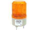 Φάρος LED 12VDC Πορτοκαλί Flashing Εφέ Φ89x134mm CNTD C-1081