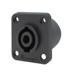 Βύσμα speakON 4 Pin Θηλυκό Τετράγωνο για Panel Μαύρο JT2193