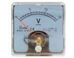 Αναλογικό Βολτόμετρο Πίνακα 0÷15VDC 60x60mm με Βίδες SF-60