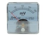 Αναλογικό Βολτόμετρο Πίνακα 0÷200mVDC 60x60mm με Βίδες SF-60
