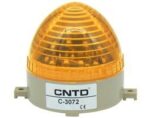 Φάρος LED 12VDC Πορτοκαλί Strobe Εφέ Φ75x85mm CNTD C-3072