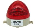 Φάρος LED 24VDC Κόκκινος Strobe Εφέ Φ75x85mm CNTD C-3072
