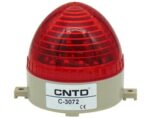 Φάρος LED 230VAC Κόκκινος Strobe Εφέ Φ75x85mm CNTD C-3072