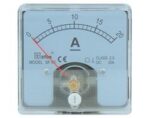 Αναλογικό Αμπερόμετρο Πίνακα 0÷5Α DC 60x60mm με Βίδες SF-60