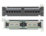 Patch Panel Επιτοίχιο 12 Ports Cat.5e UTP 10" με Τερματισμό Krone Safewell 04.024.0075
