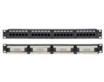 Patch Panel 24 Ports Cat.5e UTP 1U για Rack 19" με Τερματισμό Krone SUT 04.024.0078