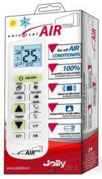 JollyLine Universal Air New Τηλεχειριστήριο Air Condition με Κλείδωμα Θερμοκρασίας & Ανεμιστήρα JL42533 Λευκό - Image 2