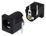 Βύσμα DC 5.5x2.5mm Αρσενικό Γωνία για PCB DC013B