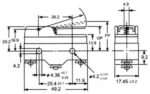 Τερματικός Διακόπτης SPDT με Έλασμα 52mm, 1.03N, 15Α 250VAC Suns AM-1702 - Image 2