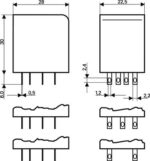 Ρελέ Ηλεκτρομαγνητικό 24VDC 6A 4 Επαφών για Βάση NO+NC 14 Pin Schrack PT570024 - Image 4