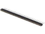Βέργα Ακίδων (Pin Header) Θηλυκή 30 Pin (1x30) Ίσια για PCB με Βήμα 7.40mm Επίχρυση KF1011-30P 01.068.0351