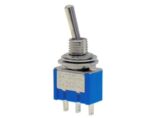 Διακόπτης Μοχλού Toggle ON-OFF-ON 3 Pin SP3T, 3A/250VAC, Φ6mm MTS-103-A1