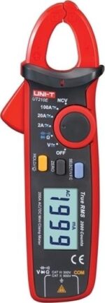 UNI-T UT210E Ψηφιακή Αμπεροτσιμπίδα AC/DC 100A  True RMS Autorange με Μέτρηση Πυκνωτών, Ανίχνευση Καλωδίων, VFC 175x60x33.5mm