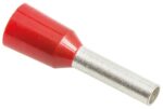 Τερματικός Ακροδέκτης Σωληνωτός Φ1.4mm για Καλώδιο 1mm² με Κόκκινη Μόνωση Χαλκός E1008