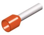 Τερματικός Ακροδέκτης Σωληνωτός Φ2.8mm για Καλώδιο 4mm² με Πορτοκαλί Μόνωση Χαλκός E4012