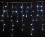 Χριστουγεννιάτικα Λαμπάκια Βροχή 100 LED 200x70cm Ψυχρό Λευκό IP44 Επεκτάσιμο με Διαφανές Καλώδιο 3m 60273