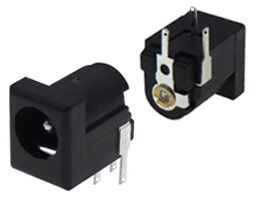 686224-o1.jpg Βύσμα DC 5.5x2.1mm Αρσενικό για PCB Γωνία 01.134.0004 - Image 1