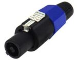 Βύσμα speakON 4 Pin Αρσενικό Καλωδίου Μαύρο-Μπλε JT-2174