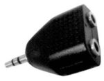 Adaptor 3.5mm Stereo Αρσενικό σε 2x Mono Θηλυκά Πλαστικό Μαύρο Lancom EA2048