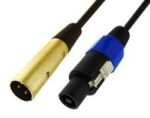 Καλώδιο speakON Αρσενικό σε XLR Αρσενικό 5m Μαύρο XC0080