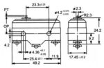 Τερματικός Διακόπτης SPDT με Άξονα 2mm, 3.43Ν, 15A/250VAC IP63 Suns Z-15G - Image 2
