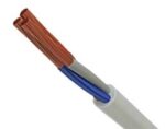 Ηλεκτρολογικό Καλώδιο H05VV-F 3x1mm² Εύκαμπτο Λευκό 1m Top 02.026.0515
