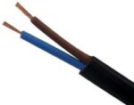 Ηλεκτρολογικό Καλώδιο H03VVH2-F 2x0.75mm² Εύκαμπτο Μαύρο 100m Top 02.026.0139