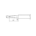 Zhongdi N1-46 Μύτη Κολλητηριού 2.5mm Επίπεδη για τα Κολλητήρια & Σταθμούς Zhongdi - Image 3