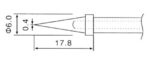 Zhongdi N4-2 Μύτη Κολλητηριού 0.4mm για τα Κολλητήρια ZD-415A/ZD-415B των Σταθμών Zhongdi - Image 2