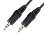 Καλώδιο 3.5mm Stereo Αρσενικό σε Αρσενικό 1.5m Μαύρο XJ-Q005