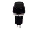 Πιεζοδιακόπτης Push ON SPST-NO, Φ10mm Μαύρος PBS-20B
