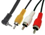 Καλώδιο 3.5mm 4 Pin Αρσενικό σε 3x RCA Αρσενικά 1.5m Μαύρο Victronic J1902-006