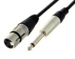 Καλώδιο 6.3mm Mono Αρσενικό σε XLR Θηλυκό 10m Μαύρο G-Link XC0026