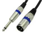 Καλώδιο 6.3mm Mono Αρσενικό σε XLR Αρσενικό 1.5m Μαύρο Victronic T1902-024