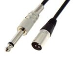 Καλώδιο 6.3mm Mono Αρσενικό σε XLR Αρσενικό 3m Μαύρο Victronic T1902-012