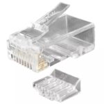 Βύσμα RJ45 8P8C Cat.6 με Οδηγό Πρεσαριστό Καλωδίου Kuwes 1080#104C6