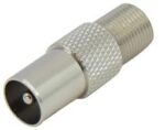 Adaptor F Θηλυκό σε Βύσμα Κεραίας TV Αρσενικό Μεταλλικό Ultimax V7916