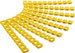 Σήμανση Καλωδίων Φ4-6mm με Γράμματα A–C Κίτρινα 3x30τμχ. Goobay 72518