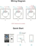 SONOFF T0EU2C-TX Χωνευτός Διπλός Διακόπτης Τοίχου Wi-Fi για Έλεγχο Φωτισμού με Πλαίσιο & Δύο Πλήκτρα Αφής Φωτιζόμενος Λευκός - Image 5