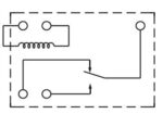 Ρελέ Ηλεκτρομαγνητικό 24VDC 1.5A 1 Επαφής N.C+N.O 6 Pin για PCB Sanyou SYS1K-S-124L - Image 2