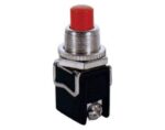 Πιεζοδιακόπτης Push OFF SPST-NC, 4A/250VAC Φ12mm με Βίδες Κόκκινος PBS-13C
